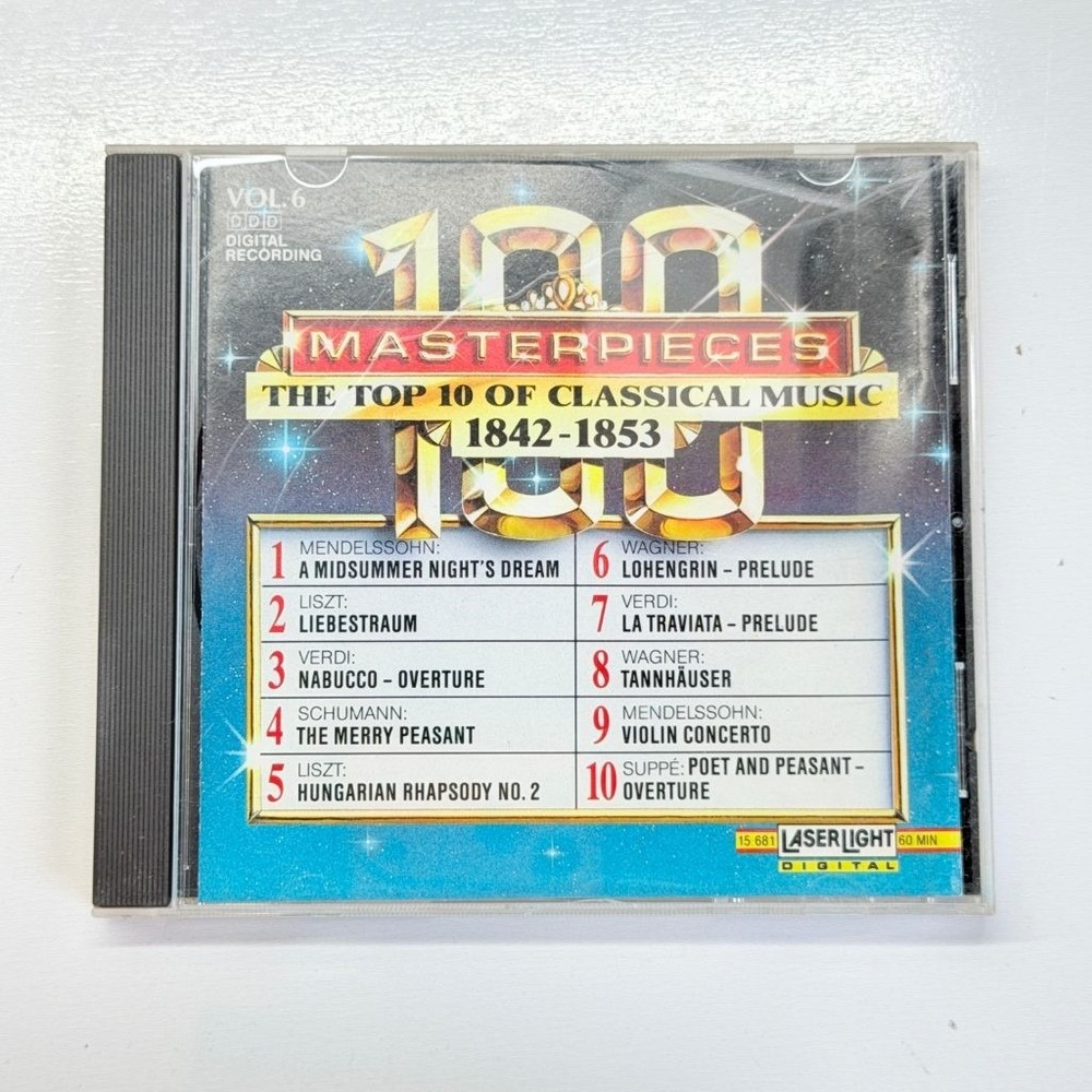 100 Masterpieces Vol 6 Top 10 Classical Music 1842-1853 CD Laserlight 15681